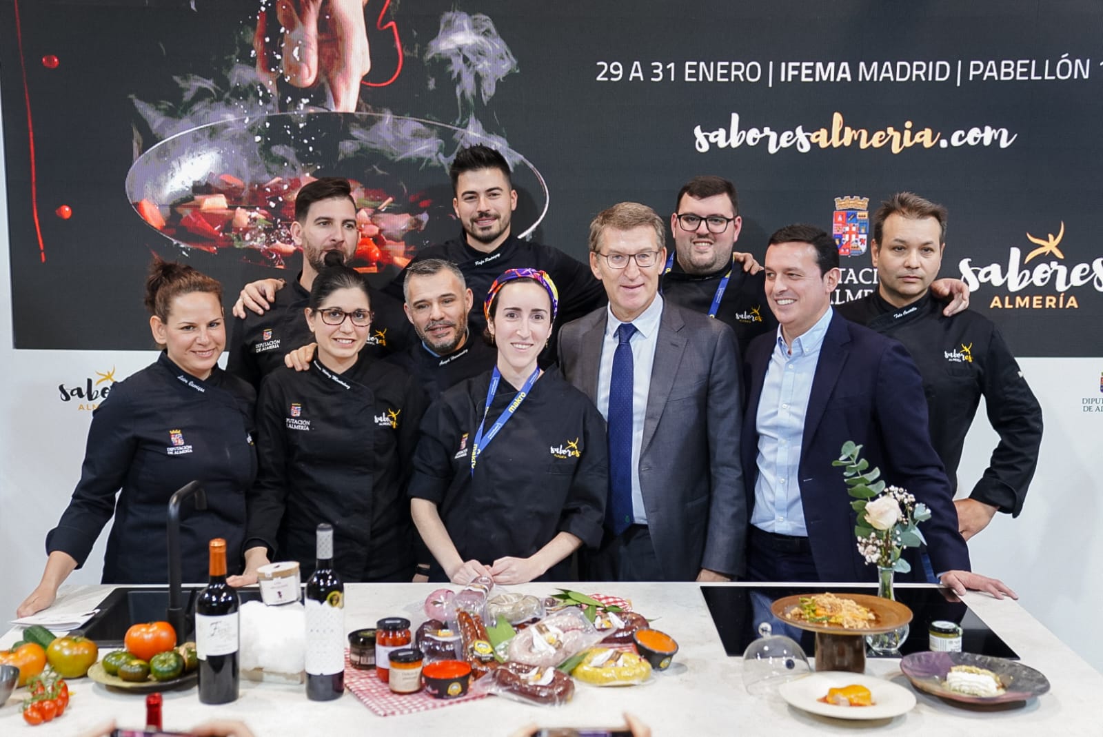 sabores almería en madrid Fusión presidente y nuñez Feijo