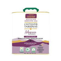 Aceite de oliva virgen extra Arbequina del Desierto caja 4 Latas de 2,5L “CASTILLO DE TABERNAS”