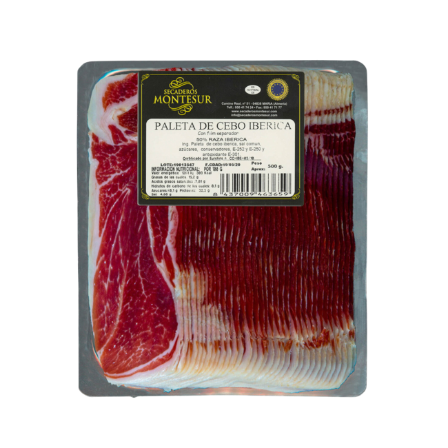 paleta de cebo iberico 500gr
